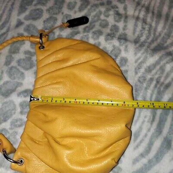 Nine West Yellow Hobo Handbag With Braided Strap - Picture 4 of 6